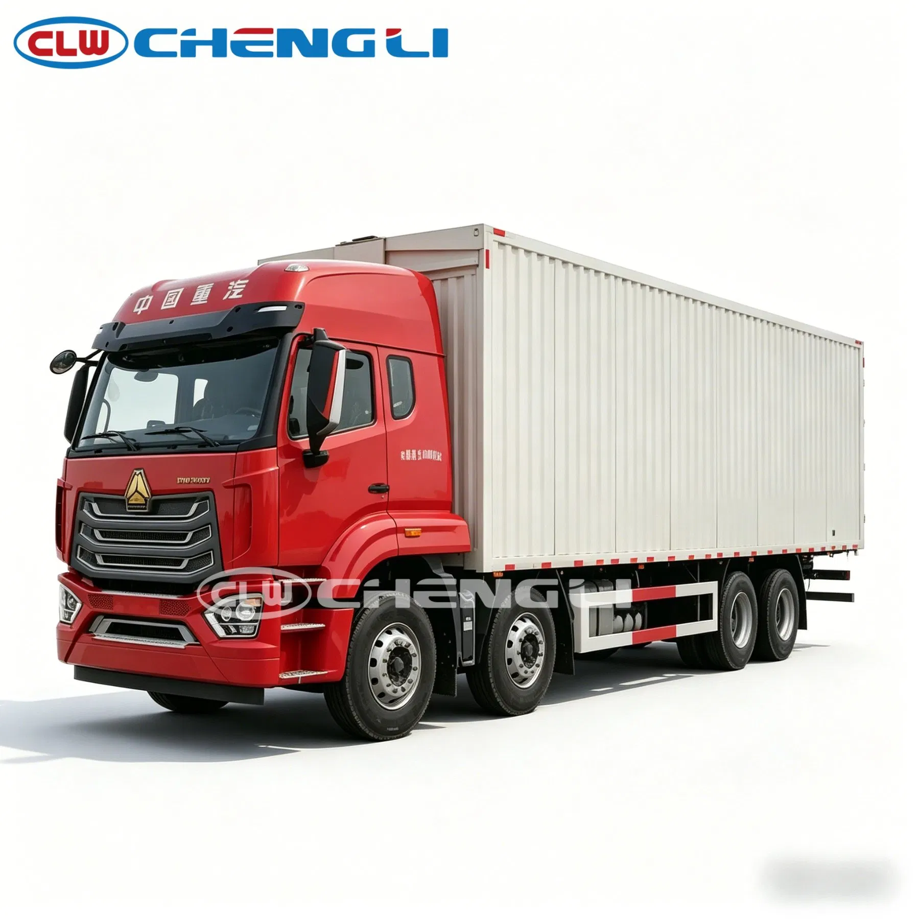Furgón de carga seca HOWO 8×4 de 31 t con apertura lateral: imagen de referencia 4 del vehículo y su equipo