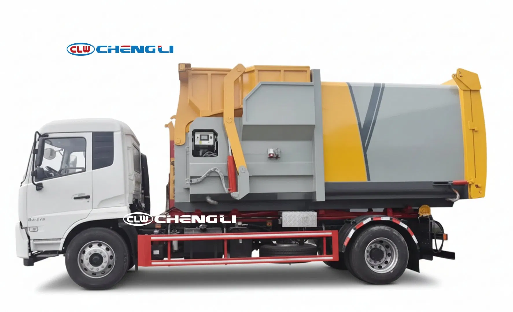 Camión roll-off Dongfeng de 190 HP con gancho: imagen de referencia 2 del vehículo y su equipo