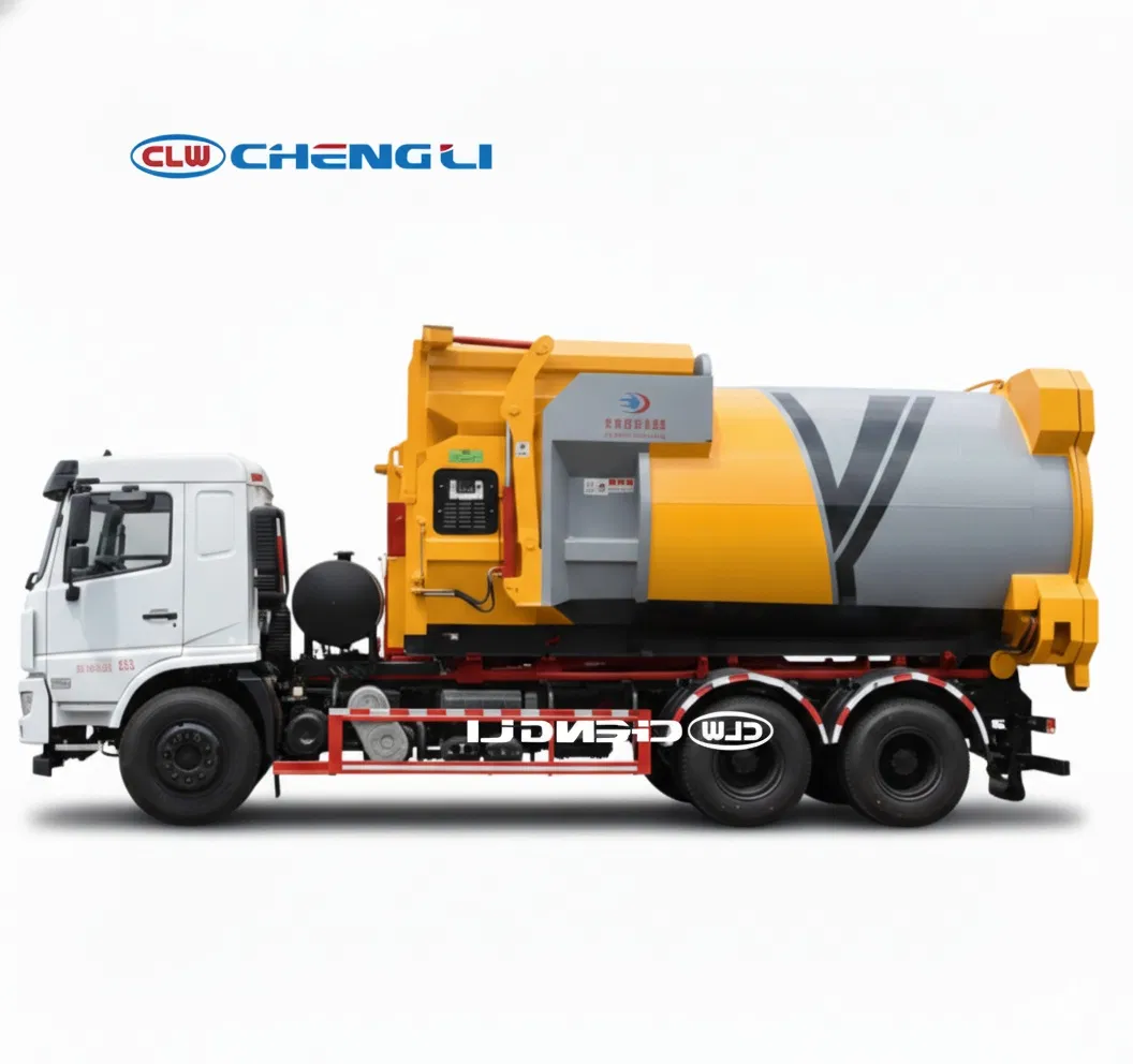 Camión roll-off Dongfeng de 200 HP con gancho: imagen de referencia 6 del vehículo y su equipo