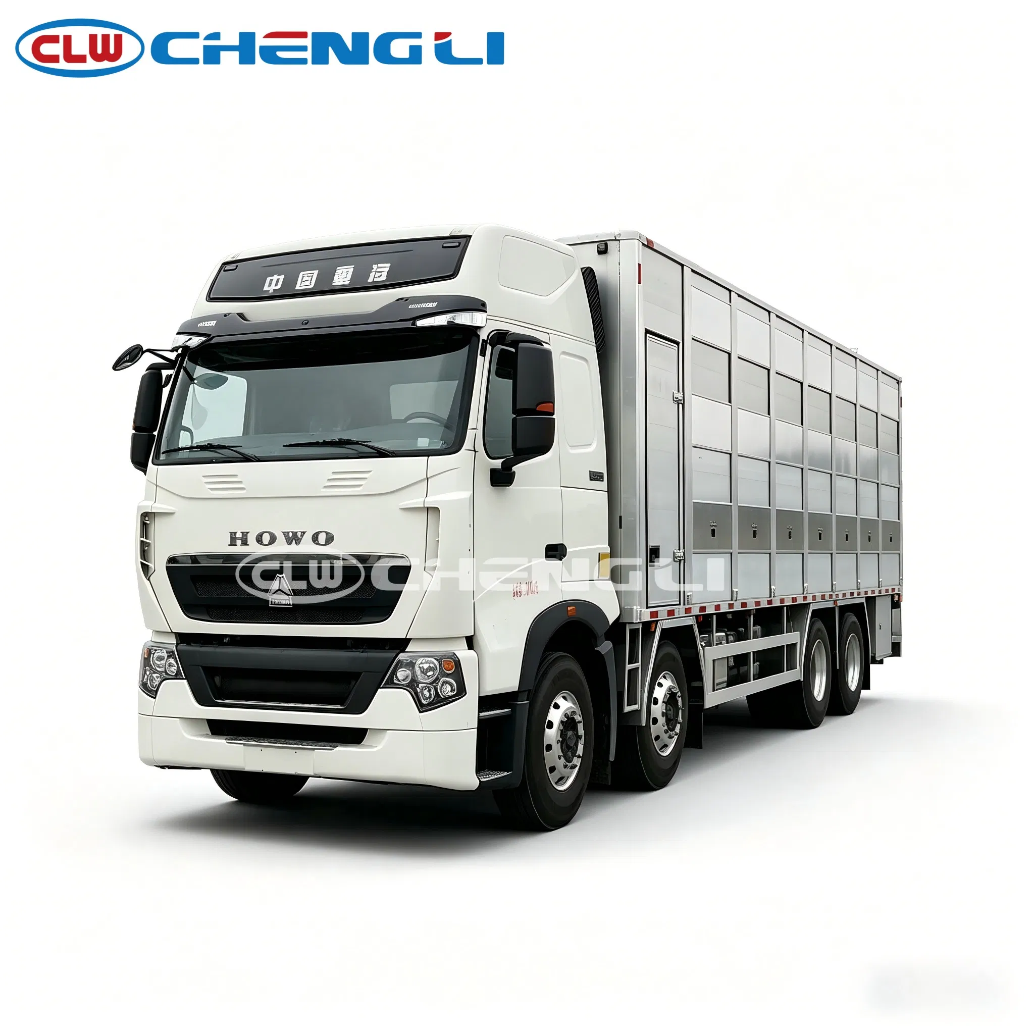 Camión Sinotruk 8×4 para transporte avícola: imagen de referencia 2 del vehículo y su equipo