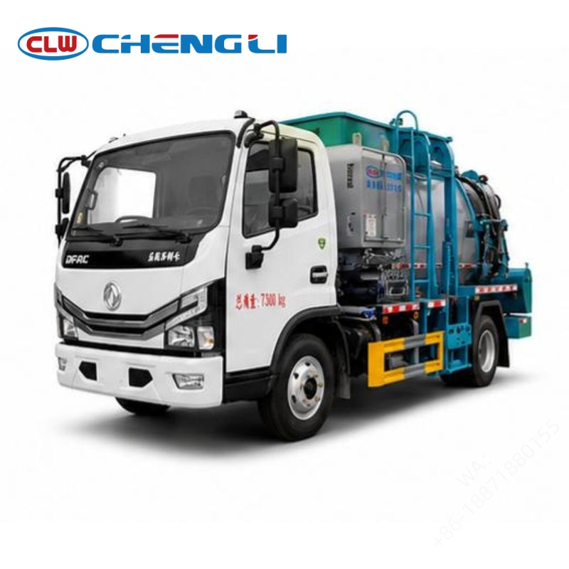 Camión recolector Dongfeng 4×2 para residuos orgánicos de 7,36 t: imagen de referencia 6 del vehículo y su equipo