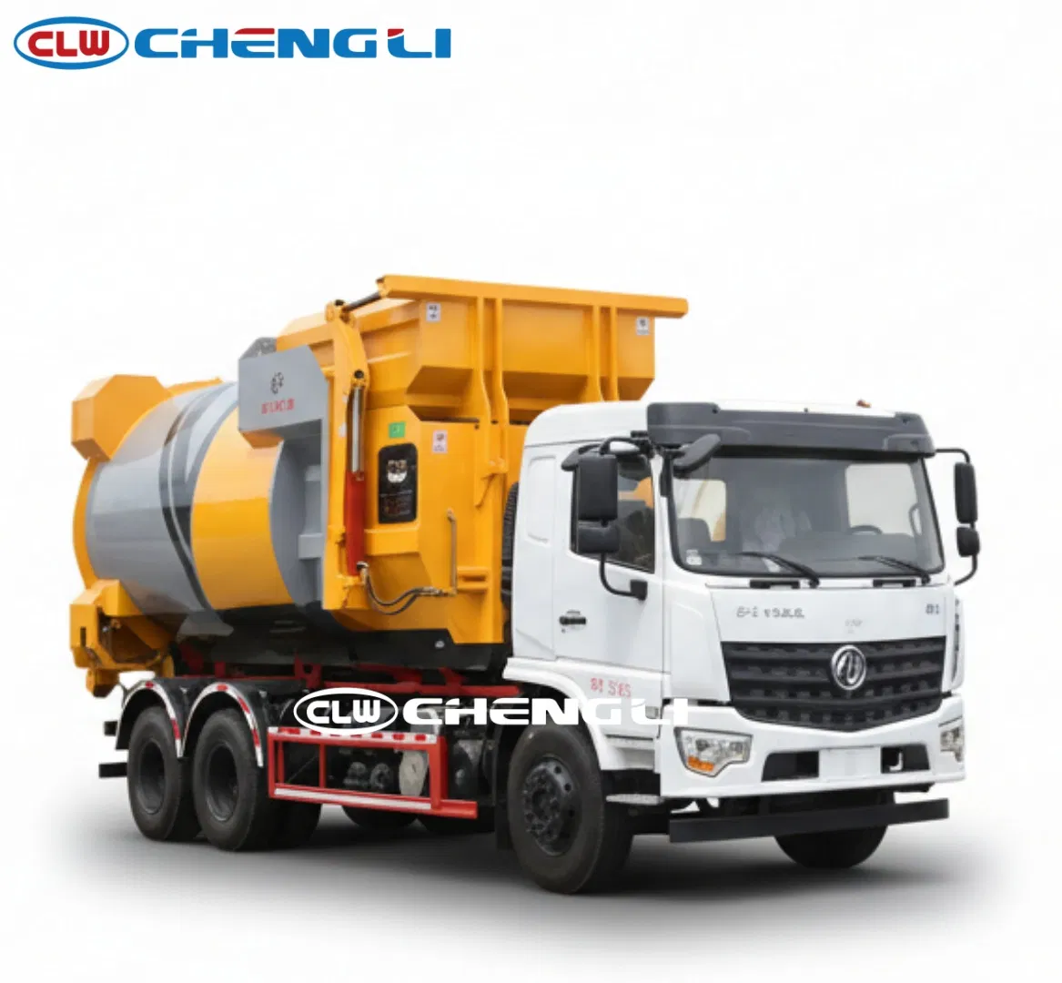 Camión roll-off Dongfeng de 200 HP con gancho: imagen de referencia 2 del vehículo y su equipo